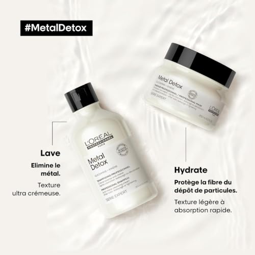 ’Oréal Professionnel Routine Anti Casse pour Cheveux Abîmés & Cassants Colorés ou Naturels Détoxifie Hydrate & Protège la Fibre Couleur Longue Durée Métal Detox Série Expert - vue 6