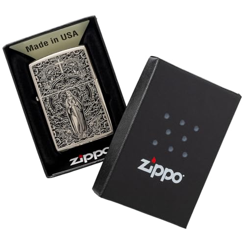 Encendedor Zippo Oil Flint con sticker Virgin Lady miniatura 6