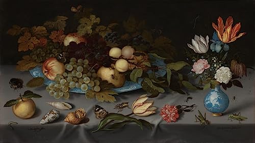 Affiche toile haut de gamme de Balthasar Van Der Ast 60x90cm