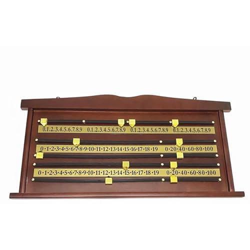 Marcador de billar de madera y goma para snooker miniatura 5