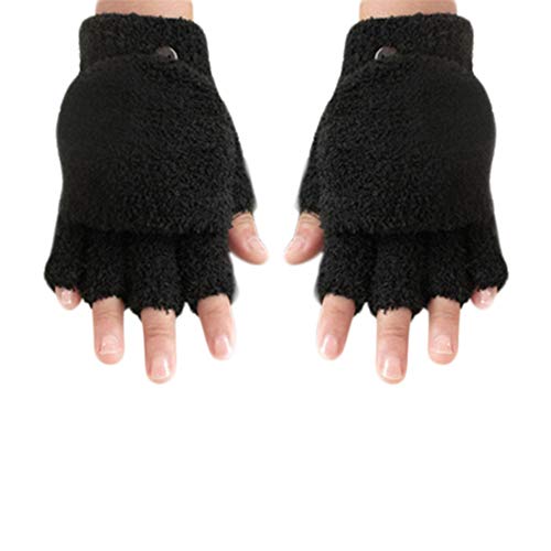 Cdet. Mädchen Handschuhe Gr. 15 * 9 cm, Schwarz