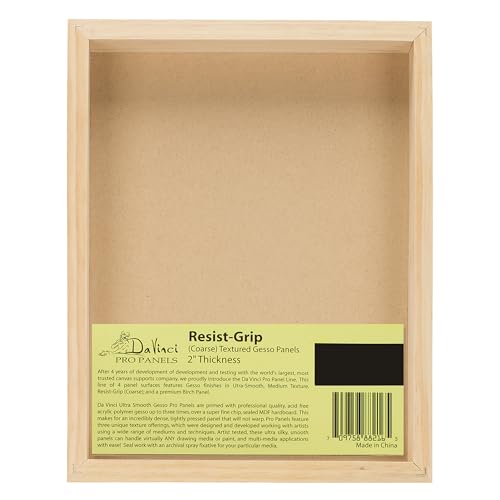 Panneau MDF bercé Da Vinci Pro rigide anti-déformation 61x76cm planche gesso texturée - 4