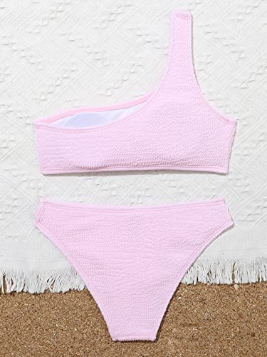SOLY HUX Girl's One Shoulder Bikini Bathing Suits 2 Piece Swimsuits2