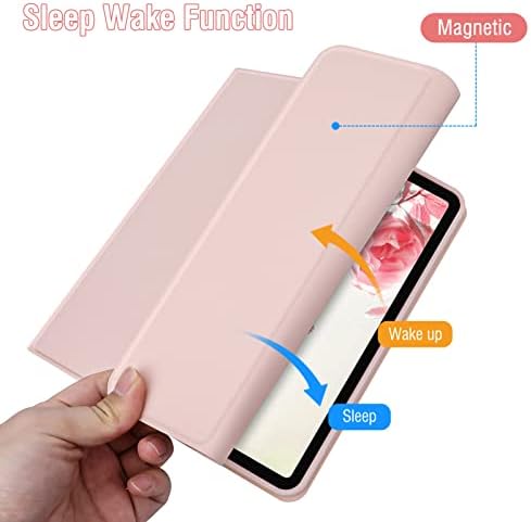 Bettdow Keyboard Case for iPad Air 5th/4th Generation, Detachable Wireless Color Keyboard, Slim Case with Pencil Holder for 10.9 Inch iPad Air 5th Generation 2022/Air 4th Generation 2020, (Pink)