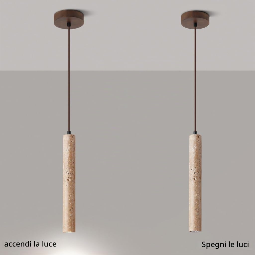 Luce Pendente In Stile Retro Lampade A Sospensione Rocce Naturali Lampada A Sospensione In Stile Wabi Sabi Decorativa Luce Luce A Sospensione Regolabile Per Corridoio Camera Da Letto(2 pack)