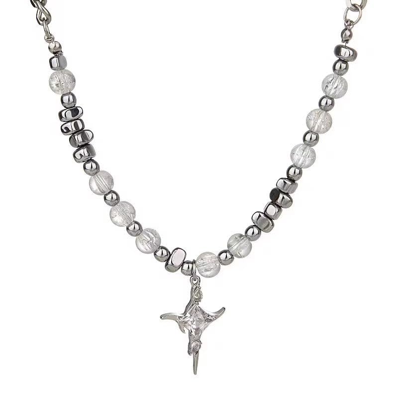 Aether Crystal Beaded Necklace for Men & Boys | Pendant | Locket | Fancy & Stylish | Aesthetic Jewellery | Accessories for Everyday Wear | Gift for Birthday, Marriage, Rakhi, Valentine Day-image-24