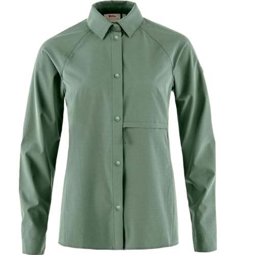 Fjallraven Women's Abisko Trekking Shirt, Patina Green (F14600151, US, Alpha, Medium, Regular, Regular)