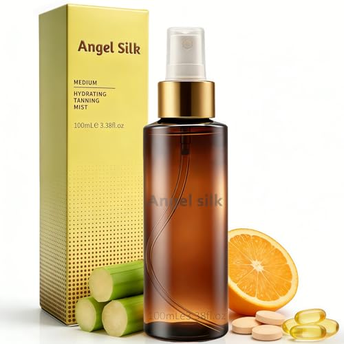 Face Tan Mist - Bronzer Quick Drying Medium Self Tan Body Mist Streak Free Fake Tans Self Tanning Mists Waterproof Effortless and Natural Looking Suitable for Face and Body Vitamin C and E