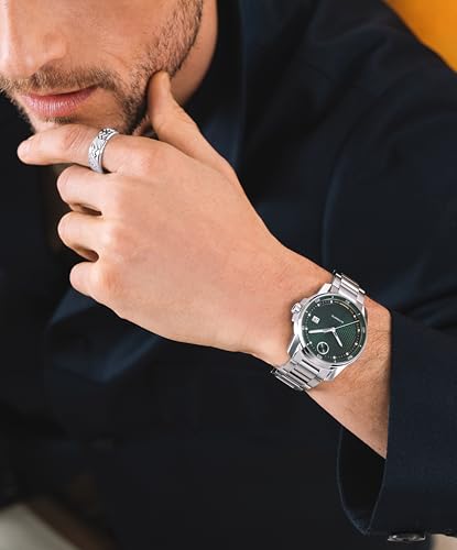 Movado Bold Verso Men’s Automatic Watch – 41 mm Case, Stainless Steel Bracelet, Self-Winding, Elegant Design, Gift for Him4