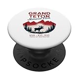 escursionista del parco nazionale del grand teton wyoming popsockets popgrip adesivo