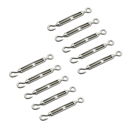 Tenditori Per Fune In Acciaio Inox 304 - Gancio E Occhiello M4
