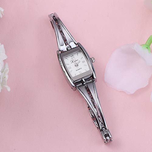 Relógio de pulso-Relógio de quartzo feminino elegante com mostrador romano e elegante e casual (prat