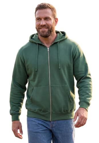 Image of KingSize Men's Big & Tall Fleece Zip-front Hoodie Jacket