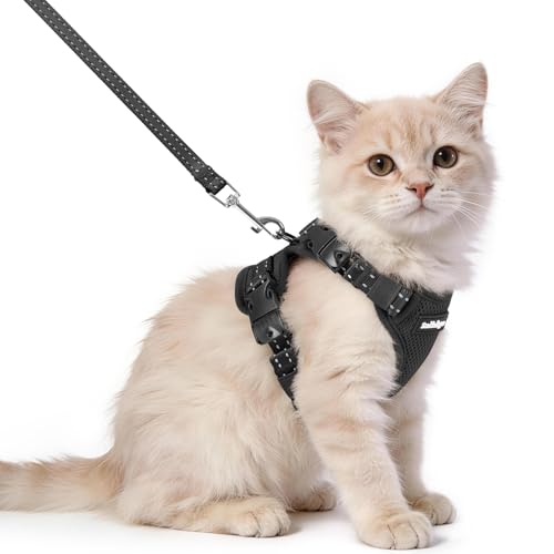 rabbitgoo Cat Harness with 3 Buckles