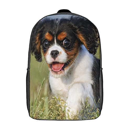 Sac d'école unisexe Dog Fashion grand sac à dos enfant 17" 3D