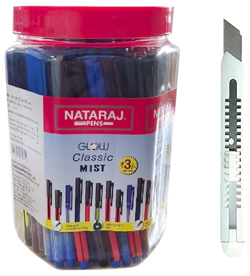 Image of Nataraj GCM Ball Pen Jar Classic Cutter - Pack of 10