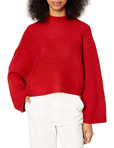Jack by BB Dakota Junior's Neck Yourself Cropped Sweater, Apple Red, Medium