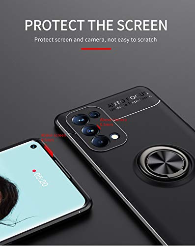 FTRONGRT Cover per Oppo Find X3 Lite, Staffa ad