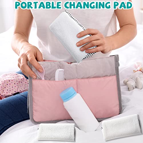24 Pcs White Waterproof Changing Pad Liners Portable Reusable Changing Pad Liners Soft Flannel Cotton Baby Diaper Changing Table Pads For Newborn Boys Girls 12 X 23 Inch #TOP6