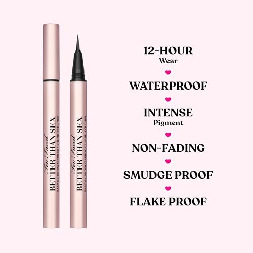 Too Faced Better Than Sex Easy Glide Liquid Eye Liner | Waterproof, Non-Fading + Smudge Proof - Image 5