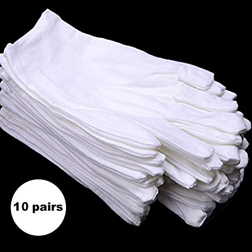 White-Cotton-Gloves-Large-Moisturizing-Gloves-for-Dry-Hands-Eczema-Overnight-Lotion-Spa-10-Pairs-Jewelry-Inspection-Work-Gloves-for-Men-and-Women