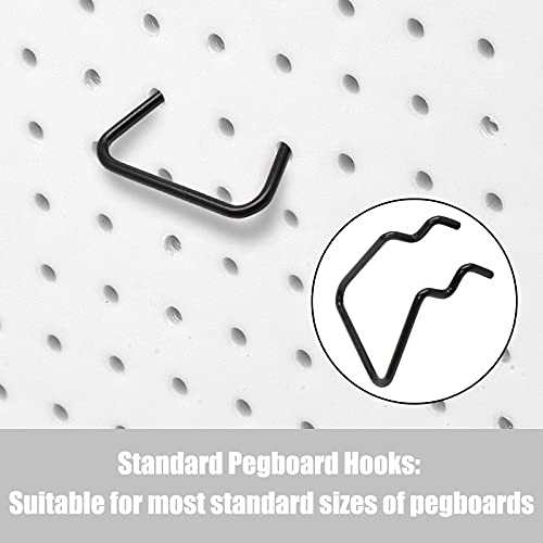 Kyuionty KYUIONTY210505-0036 16Pcs Pegboard Plier Holders, Stainless Steel Double Loop Pegboard Hooks thumb #3