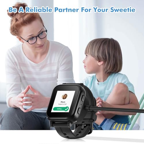 MoKo Charger Compatible with Gabb Watch 3/3e, Portable Magnetic Charger Dock with 3.3 ft/1 m USB Charging Cable for Gabb Watch 3/3e, Black by MoKo - Image 8