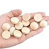 100pcs Half Wood Balls Unfinished Natural Half Ball Split Wood Balls for DIY Projects and Craft Supplies (15mm) #4