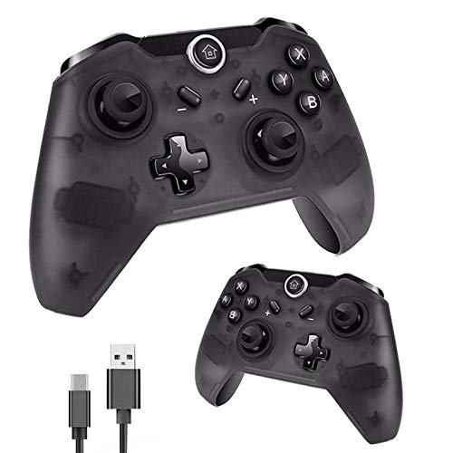 ZN Manette sans Fil Bluetooth Switch Pro, Manette De Jeu Prenant en Charge L'axe Gyroscopique Et Double Vibration pour Console Nintendo Switch Et PC Computer Ordinateur Windows