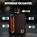 Ragproper Glass Hip Flask for Men – Modern Whiskey & Liquor Flask with Cork & Silicone Lid Liners, Durable Silicone Covered Double Shot Flask Bottle (8oz, 240ml, Black)