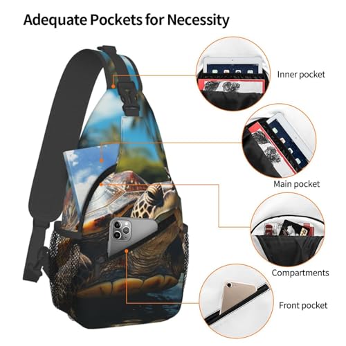 Mochila bandolera pequeña negra para senderismo miniatura 4