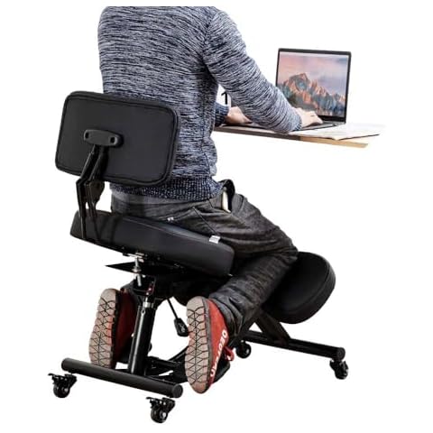 YOOTMEEN Adjustable Kneeling Chair with Backrest Cover