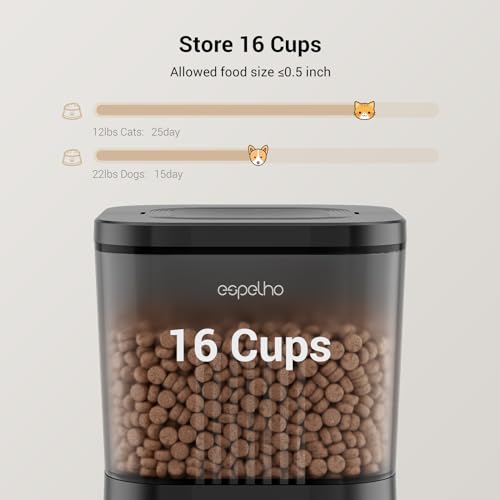 Automatic Cat Feeders with Camera: HD Video Pet Feeder with Voice Recorder& Motion Detection- 2.4G WiFi Smart App Control Auto Feeder- Easy to Clean with Desiccant Bag Keep Food Fresh - Image 6