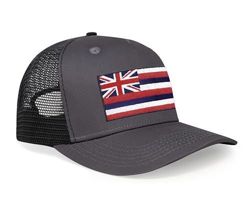 Image of International Tie State Hat for Men and Women, Adjustable Snapback Trucker Baseball Cap with Embroidered Patch