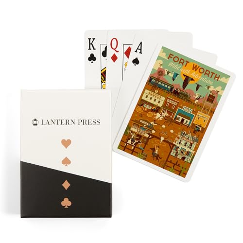 Baraja de 52 cartas poker Fort Worth Texas Geométrica