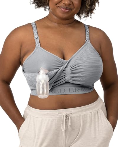 Image of Kindred Bravely Sublime Pumping Bra Hands Free, Adjustable Pumping & Nursing Bra with EasyClip for All Breast Pumps