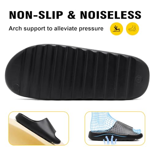 Cloud Slides for Women and Men, Comfort Platform Lightweight Slippers Slides, Unisex Foam Shower House Slippers, Summer Open Toe Sandals for Indoor and Outdoor3
