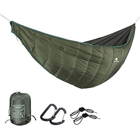 GEERTOP Ultralight Hammock Underquilt for Camping Full Length Camp Hammock Underquilts Warm 3-4 Seasons Essential Outdoor Survival Gear for Hiking Backpacking Travel Cover