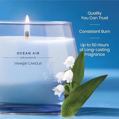 Yankee Candle Studio Scented Candle with up to 50 Hour Burn Time, Premium Plant Wax Blend for Consistent Burn, 10 oz Jar Candle with Room Filling Fragrance, Ocean Air - Image 4