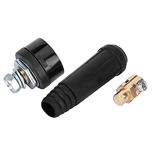 Wiring Connecting Terminals - 5pcs 10-25 Square Quick Connectors Black Cable Joint European Connecting Welding Long + Round Type Welding Connectors