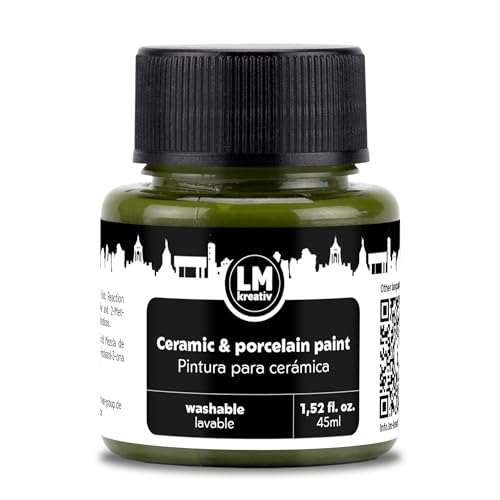 LM-Kreativ Ceramic & Porcelain Paint 45ml Olive Green