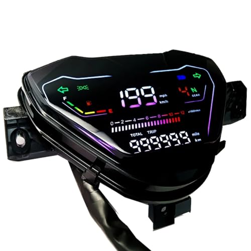 オートバイスピードメーター高精度 LCD ディスプレイ走行距離追跡 & ABS ハウジング道路デジタル走行距離計