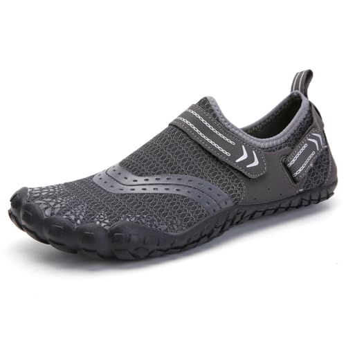 TINGSHC BKSYOFU Zapatos de buceo y natación en la playa for hombres, zapatos for deportes al aire libre y for caminar en el agua, zapatos for senderismo y montañismo(46)