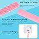 CREATCABIN 2 Stück Zehenreinigungsbürste Zehenreinigungsbürste Silikon Fußschrubber Silikon Fußbürste Weicher Hautpeeling Lotion Applikator Mit Langem Griff Für Füße Senioren Älteren Menschen 34x2cm