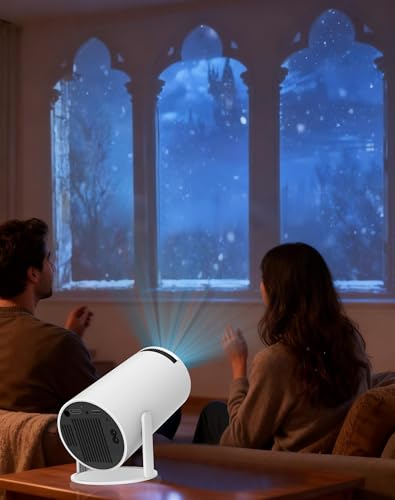 Image of Beamly Projector –BeamlyHome Mini Smart Projector with Wifi & Bluetooth, 180° Rotation & Auto Keystone, 1080P Cinematic Projector Portable Home Theater, Window Scenes & Large-Screen Viewing