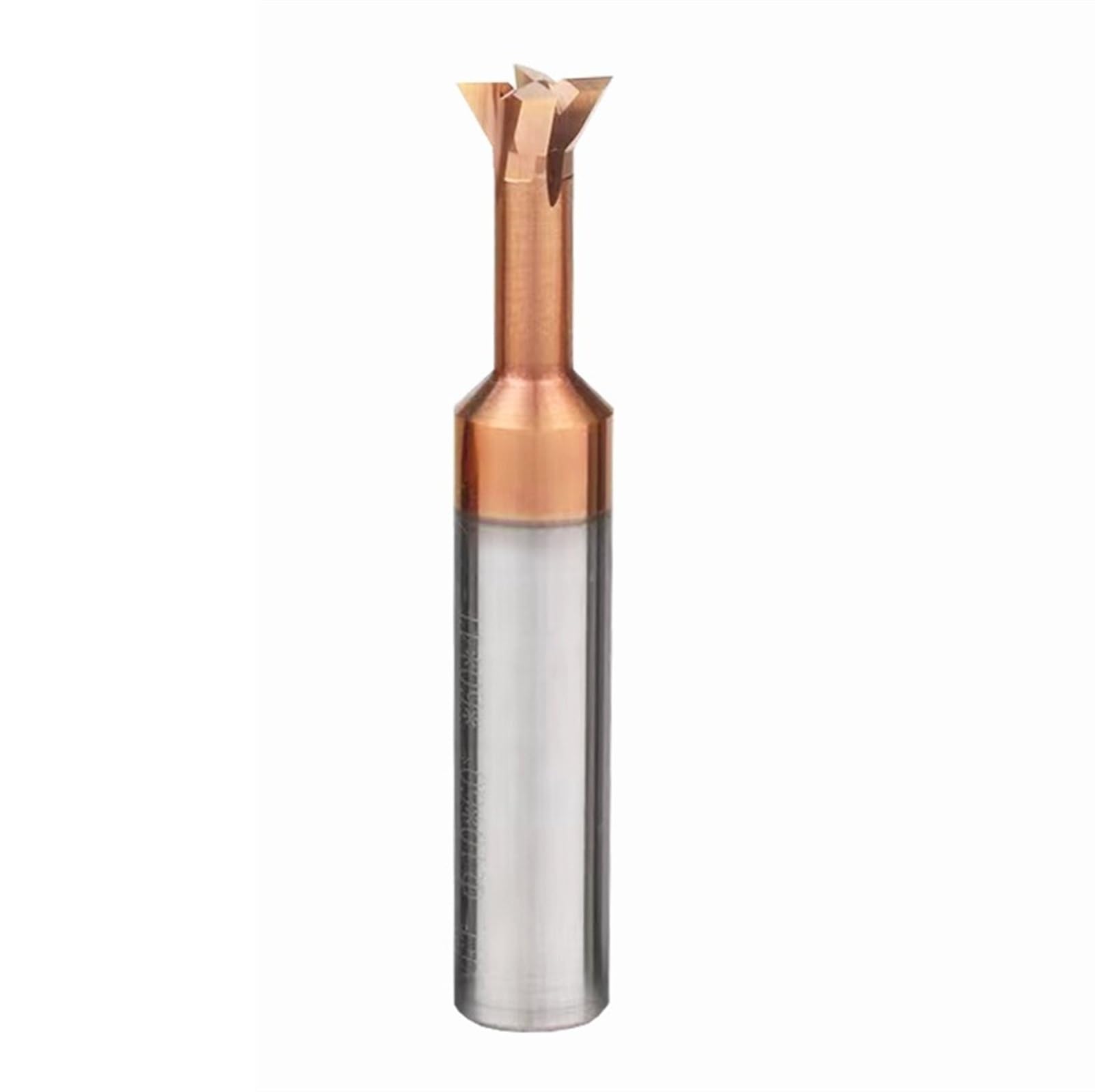 XiBany Fresa a coda di rondine in metallo duro 30 45 60 75 gradi 4mm 6mm 8mm 10mm 12mm 14mm Utensile for lavorazione al tungsteno for acciaio for alluminio (Size : 10mm, Color : COATED_45 DEGREE)