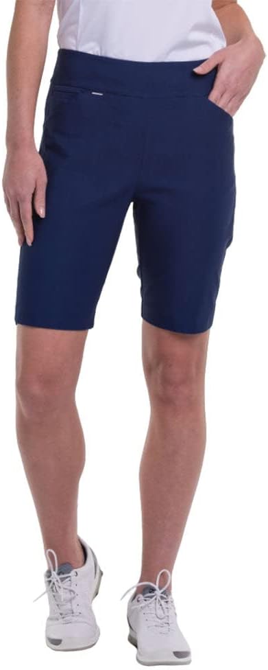 Ep ProWomen's 20" Bermuda Stretch Golf Shorts Navy L