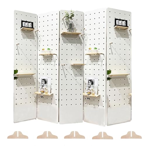 6 Ft Folding Privacy Screen with Support Feet
