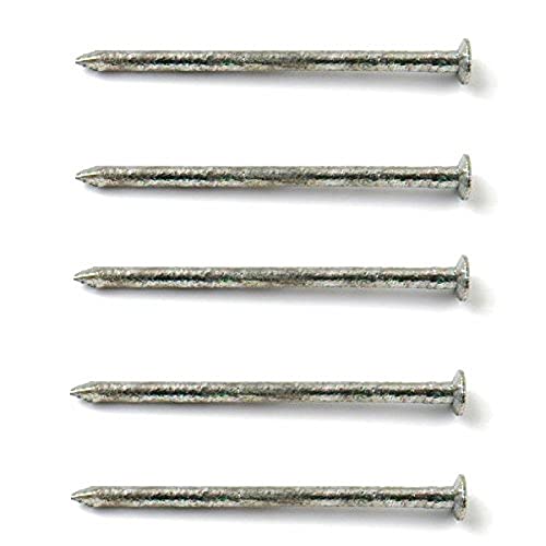 Merriway BH03752 75 mm Verzinkter runder Drahtstift, Weiß, 200 Stück