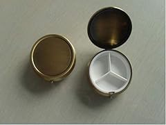 100pcs Metal Pill boxes DIY Medicine Organizer container copper SN696